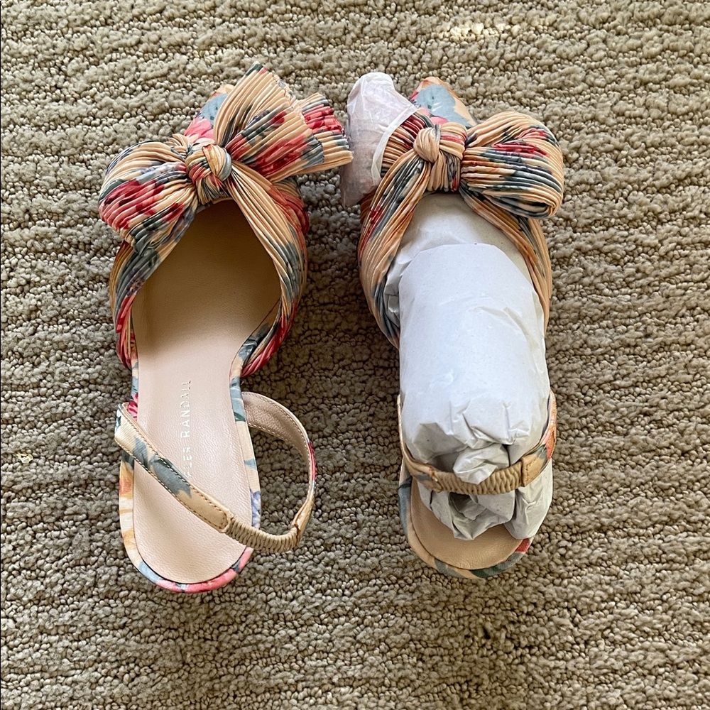 Loeffler Randall Multicolor Bow Heels